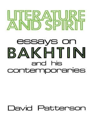 cover image of Literature and Spirit